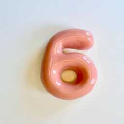 Personalized Ceramic Bubble Number - Handmade House Sign - thumbnail 4