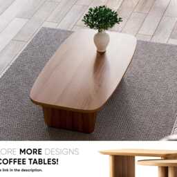 Unique Coffee Table - Wooden Coffee Table Modern Solid Oak Scandi Living Room - thumbnail 4