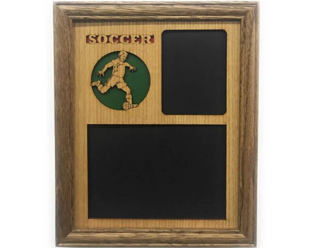 Soccer Picture Frame - 8x10 Holds 5x7 & 3x4 Photos Awards, Decor, Parent Gift For Coach, Player - image 1