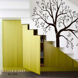 staircase Family Photo Tree Wall Decal Home Decor Mural - thumbnail 2