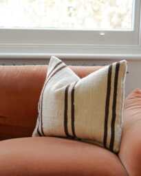 Mega Clearance Sale Vintage Chocolate Brown Wool Berber Cushion Cover, Up-Cycled Vintage, Handmade Cover - thumbnail 1