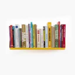 Floating Wall Mount Bookshelf/Vintage Book Shelf Rustic Shelves Industrial Bookcase Retro Metal - thumbnail 1