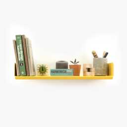 Floating Wall Mount Bookshelf/Vintage Book Shelf Rustic Shelves Industrial Bookcase Retro Metal - thumbnail 3