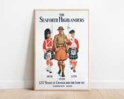 Seaforth Highlanders Recruitment Poster - 1928 British Army Print - Scottish Regiment Military History Wall Art - thumbnail 1