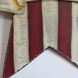 Patriotic Star Shaped, Land That I Love, Flag, Wall Decor, Door - thumbnail 2
