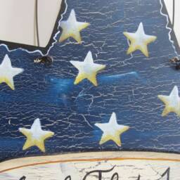 Patriotic Star Shaped, Land That I Love, Flag, Wall Decor, Door - thumbnail 3