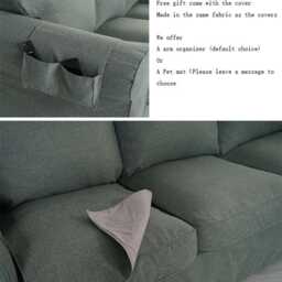 Custom Made Cover Fits Ikea Kivik Chaise Lounge, Cover, Replace - thumbnail 2