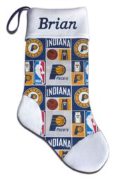 Personalized Nba Indiana Pacers Basketball Christmas Stocking Embroidered