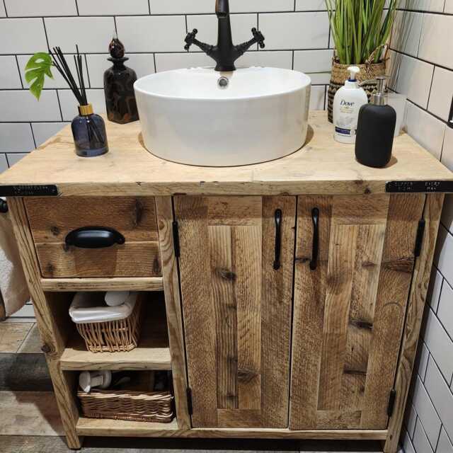 Edinburgh - Handmade Reclaimed Timber Bathroom Furniture - image 1