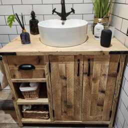 Edinburgh - Handmade Reclaimed Timber Bathroom Furniture - thumbnail 1