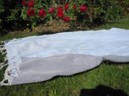Turkey Turkish Beach Towel, Bath Towel Peshtemal Natural Cotton Baby Blanket Throws - thumbnail 4