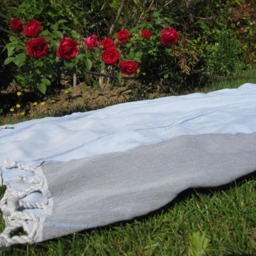 Turkey Turkish Beach Towel, Bath Towel Peshtemal Natural Cotton Baby Blanket Throws - thumbnail 2