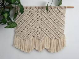 Large Macrame Wall Hanging Boho Beach House Decor - thumbnail 1