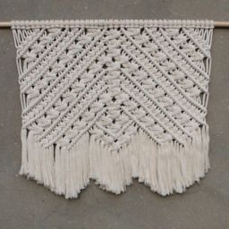 Large Macrame Wall Hanging Boho Beach House Decor - thumbnail 3