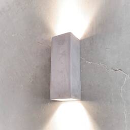 Handmade Ceramic Led Wall Sconce Up Down Cube Light - thumbnail 3