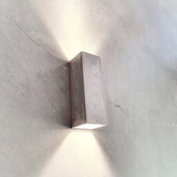 Handmade Ceramic Led Wall Sconce Up Down Cube Light - thumbnail 2