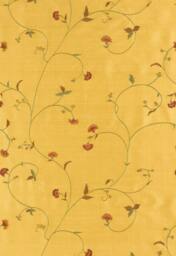 Greef Silk Ground-Fabric - Landice Vine Embroidery in Vonatge Floral Pillow Cover