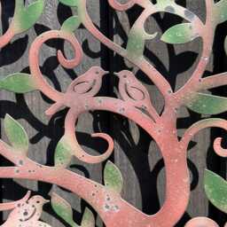 Handmade Peeling Effect Tree Of Life Wall Art Indoors/Outdoors 60cm - thumbnail 4
