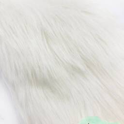 Personalised White Faux Fur Fluffy Christmas Stocking With Glitter Name in Silver, Rose Gold, Gold - thumbnail 4