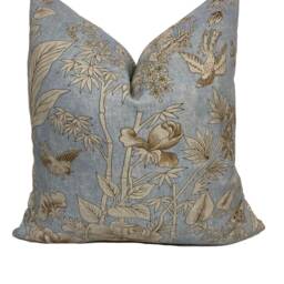 Thibaut Rosalind Spa Blue Grand Palace Cushion Cover Pillow Double Sided High End Home Interior - thumbnail 2