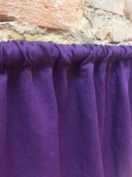 Purple Linen Curtain Panel Stone Wash Custom Drapes
