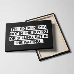 The Big Money Trading Stocks Finance Motivational Inspirational, Framed Canvas Wall Art Poster Print, Home Office & Room Decor, Gift Idea - thumbnail 2