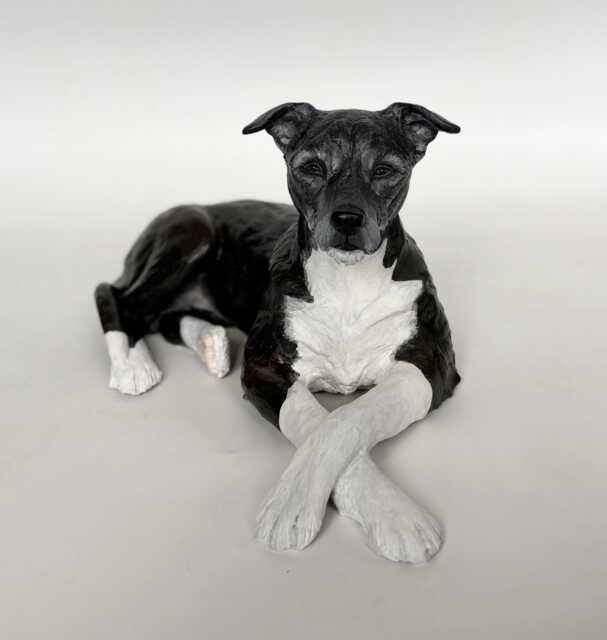 Custom Clay Pet Memorial Sculpture Dog Portrait, Loss Gift - image 1