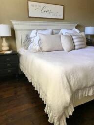 Linen Duvet Cover, Linen Ruffle Sham, Queen, King, Twin, Full, Custom Size Mooshop - thumbnail 4