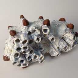 Abstract Ceramic Sculpture Arctic Sea Cucumber Fossil Decor. Sculpture Installation. Wabi-Sabi Ceramics. Crafts Sculpture - thumbnail 3