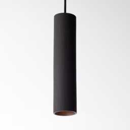 Concrete Pendant Light - Minimal Cylinder Hanging Lamp Modern Cement Ceiling Handmade in Italy Cromia 28 cm - thumbnail 4