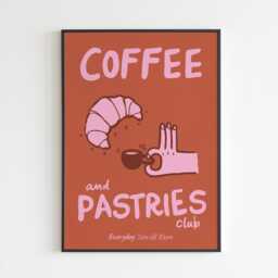 Coffee & Pastries Club - A3 A4 A5 Wall Art Poster Print Music Gift Gig - thumbnail 3