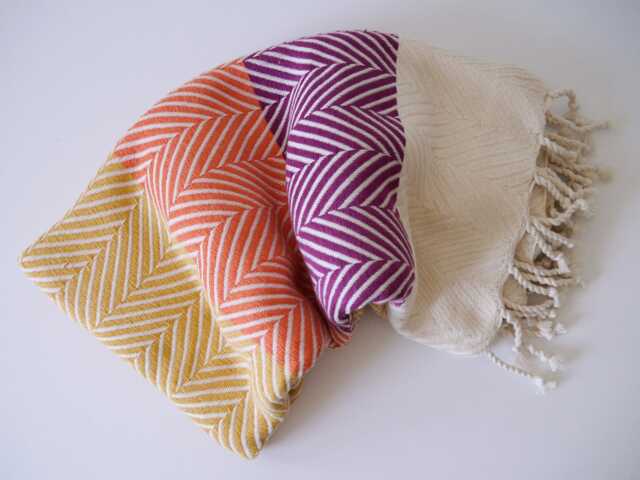 Personalised Herringbone Cotton Throw Blanket, Handwoven Sofa Throw, Anniversary Gift - image 1