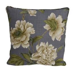 Colefax & Fowler - Giselle Navy Spectacular Floral Botanical Designer Cushion Cover Handmade Throw Pillow Luxury Home Decor - thumbnail 2