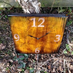 Industrial Style Clock-Wooden Clock-Rustic Clock-Decorative Clock - thumbnail 4