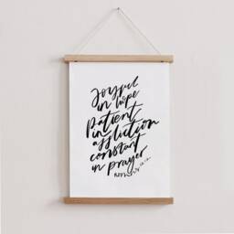 Joyful in Hope Encouraging Christian Wall Print, Romans 12.12, Modern Print, Scripture Wall Art, Home Decor - thumbnail 3