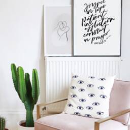 Joyful in Hope Encouraging Christian Wall Print, Romans 12.12, Modern Print, Scripture Wall Art, Home Decor - thumbnail 2
