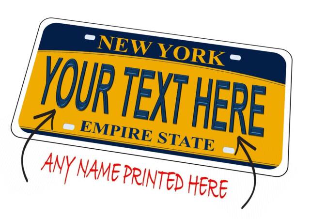 New York City Novelty Number Plate Personalised Birthday Gift 15cm 29cm American