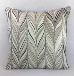 Mary Mcdonald For Schumacher - Firenze Aquamarine Funky Marbled Effect Designer Cushion Cover Handmade Throw Pillow Luxury Home Decor