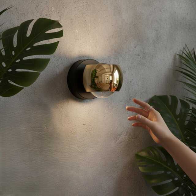 Gold Led Wall Sconce - Modern Small Space Lighting - image 1