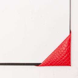 Croc Leather Desk Blotter Four Corner Style Writing Pad - thumbnail 4