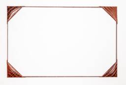 Croc Leather Desk Blotter Four Corner Style Writing Pad - thumbnail 1