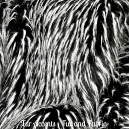 Black & White Spiked Faux Fur Throw Blanket - Minky Lining, Handmade in Usa - thumbnail 3
