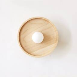 Maple & Brass Minimalist Fixture Light Bedside Sconce Vanity Wall Wooden Kitchen Lighting Hallway Lights - thumbnail 3