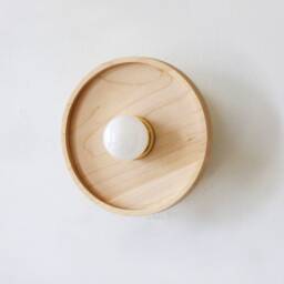 Maple & Brass Minimalist Fixture Light Bedside Sconce Vanity Wall Wooden Kitchen Lighting Hallway Lights - thumbnail 4