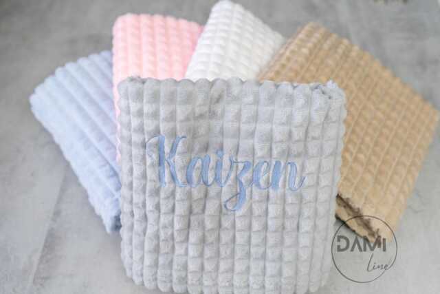 Personalised Baby Blanket Name Embroidery - New Gift Pram - image 1