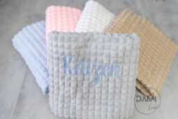 Personalised Baby Blanket Name Embroidery - New Gift Pram - thumbnail 1
