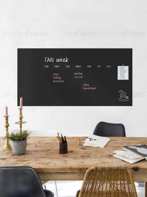 "Large Chalkboard Wall Decal 24"" X 48" - image 1