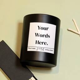 Your Words Here. Personalised Gift. Customised Candle Personalised. Text Gift Set - thumbnail 3
