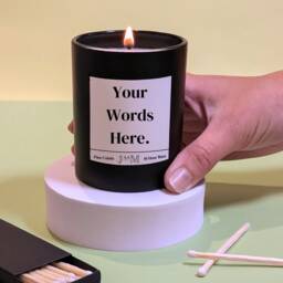 Your Words Here. Personalised Gift. Customised Candle Personalised. Text Gift Set - thumbnail 2