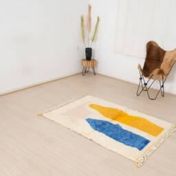 Moroccan Rug Hand Knotted, Beni Ourain 3x5 Feet - thumbnail 3